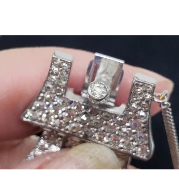 Vintage JOMAZ Joseph Mazer Art Deco Rhinestone Silver Rhodium Plated Bracelet - Picture 2 of 8